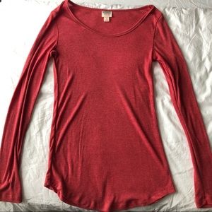 Mossimo Long Sleeve Henley Crewneck